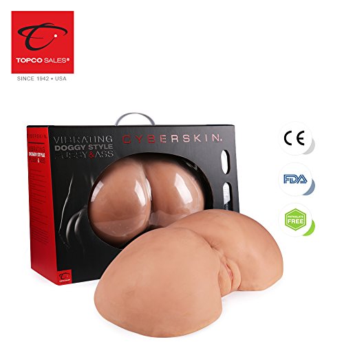 Cyberskin Doggy Style Vibrating Pussy & Ass Realistic Sex Dolls, Silicone Vaginal Sex Masturbator, 12.62 Pound