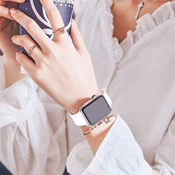 IYOU Sport Band Compatible with Watch Band 38MM 42MM 40MM 44MM, Soft Silicone Replacement Sport Strap Compatible with 2019 Watch Series 5 2018 Watch Series 4/3/2/1