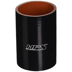 HPS HTSC-250-L4-BLK Silicone High Temperature 4-ply Reinforced Straight Coupler Hose, 85 PSI Maximum Pressure, 4" Length, 2-1/2" ID, Black