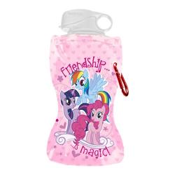 Vandor 42010 My Little Pony 12 oz Collapsible Water Bottle, Pink