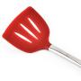 Silicone Kitchenware Set, Silicone Cutlery 4 Pieces Non-Stick Pan - High Temperature Cooking Including Spatula, Suitable for Kitchen And Cake Making, red