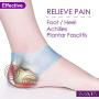 SMATIS Heel Cups, 2PCS Heel Cushion Gel Heel Protector for Plantar Fasciitis Achilles Tendonitis Bone Spur Aching Feet Relieve Pain