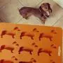 Silicone mold, hound ice tray, puppy ice tray,Dachshund Ice Cube Tray Silicone Dog Shape Mold Candy Making Gelatin Setting