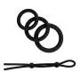 FeiGu 3 Silicone Cockring Set + 1 Adjustable Penis Tie Ball Ring for Men Erection Enhancing Male Adult Sex Toy