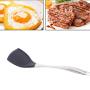 KCPer Silicone Kitchen Utensil Set Cooking Tools For Nonstick Cookware Non Toxic Turner Tongs Spatula Spoon Set Stainless Steel Handle Silicone Kitchenware Set Kitchen Supplies (B)
