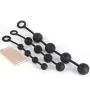 1PC Big Silicone Anal Plug Vaginal Dilator Anal Beads Unisex Butt Plug Expander Vibrant Sex Toys with 4 Balls (S)
