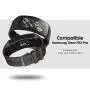 NotoCity Compatible Samsung Gear Fit2 Pro Band Solft Silicone Gear Fit2 Watch Strap for Samsung Gear Fit2 Pro Smartwatch Bans(Black, Large)