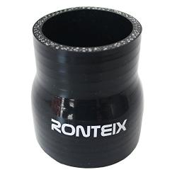 Ronteix Universal ID 3 to 2.5 Silicone Reducer Coupler Radiator Hose (76MM to 63MM, BLACK)