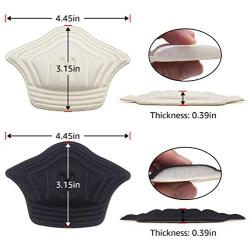 Dr. Shoeserts Heel Grips for Loose Shoes, Heel Cushion Liner for Blisters, Self-Adhesive Heel Protector Pads 2 Pairs (Thicker)