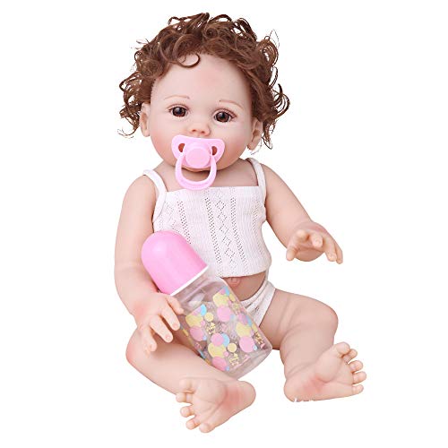 CHAREX Belly Reborn Baby Dolls, 18 Inches Full Body Silicone Vinyl ,Weighted Realistic Baby Doll