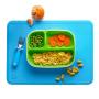 Munchkin Silicone Placemats for Kids, 2 Pack, Blue/Purple