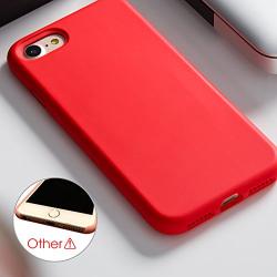 iPhone 8 Case Liquid Silicone, iPhone 7 Silicone Case Miracase Gel Rubber Full Body Protection Shockproof Cover Case Drop Protection for Apple iPhone 7/ iPhone 8(4.7") (Red)