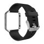 Simpeak for Fitbit Blaze Bands with Frame, Silicone Replacement Band Strap with Frame Case for Fit bit Blaze Smart Fitness Watch, Small/Large