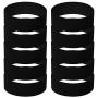 GOGO 10 PCS Wide Silicone Wristbands Rubber Bracelets, Party Favors