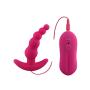 Two Womens or Mens Adult Prostate Sex Toy, Battery Operated (4 AAA Included) Anal Vibrator with Graduated Beads, 6 Mode Vibration, Medical Grade Silicone, Waterproof