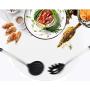 Kitchenware set, 8 piece set of silicone kitchen utensils, stainless steel handle, heat resistant and nonstick cooking tools