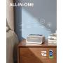 Soundcore Wakey Bluetooth Speakers Powered by Anker with Alarm Clock, Stereo Sound, FM Radio, White Noise, Qi Wireless Charger with 7.5W Charging for iPhone and 10W for Samsung