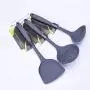 Silicone kitchenware three suits spoon drain spade shovel special non-stick cooking temperature safety tool suite - the best kitchen gift
