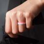 ThunderFit Womens Thin and Stackable 4 Pack Silicone Rings Wedding Bands 2.5mm Width - 2mm Thick
