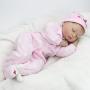 CHAREX Reborn Sleeping Baby Doll Soft Vinyl Lifelike Realistic 22 inch Weighted Newborn Dolls Gift Set