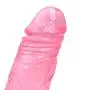 Full 7 Inch Safe and Heathy Silicone Powerful Suction Cup Women Personal Pleasure Toys - Pink - Dongfangshuye