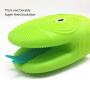 Heat Resistant Kitchen Mitts, Cartoon Snake Head Silicone Oven Gloves Clips Microwave Novelty Kitchenware (2 Pcs)