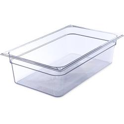 Carlisle 10202B07 StorPlus Full Size Food Pan, Polycarbonate, 6" Deep, Clear