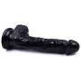 Feijibei Silicone ??ld? 8.26 Inch PVC Waterproof Massager Wand with Strong Suction Cup for Women Toy (Color : Black)