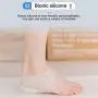 XQSS Increase Insole Concealed Footbed Enhancers Height Increase Insole Invisible Height Increase Socks Heel Pads Silicone Insoles Foot Heel Lift Gel Insoles for Men and Women(3cm, White)