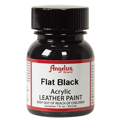 Angelus Acrylic Leather Paint, Flat Black