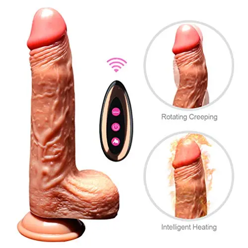 Hands-Free Heating Vibratoir Medical Grade Silicone Massage Toys with 10 Powerful Vibration Modes Personal Massager Rechargeable Waterproof Play Love Real Touch Feeling