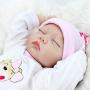 CHAREX Reborn Baby Doll Sleeping Daisy, 22 inch Handmade Realistic Lifelike Soft Vinyl Newborn Doll, Safety Tested for Age 3+