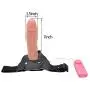 XIKEZAN Strap On Harness Bondage with 7&quotInches Silicone Vibrating Dildo Penis Sex Toys & Games for Women Lesbian Gay Anal Plug +Free Sexual Lubricant (Fresh)