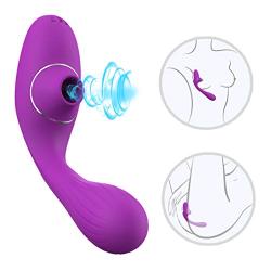 Clitorals Sucking 360° Bendable Adullt Viabrator, 10 Frequency Viabration 10 Frequency Sucking Slient Six Toys for Women and Couple Safe Silicone Waterproof USB Rechargeable