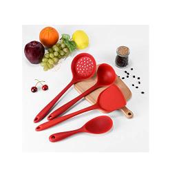 CWXDIAN Kitchen Tools Silicone Kitchenware Set of 4 Non-stick spatula Set Kitchenware, B