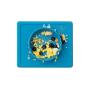 ezpz Mini Bowl - One-Piece Silicone placemat + Bowl (Blue)