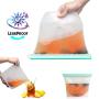 Reusable Silicone Sandwich Bags 6 pack, Silicone Food Bags Ideal for Sandwich/Snacks/Freezer,Airtight Seal,Dishwasher Safe,Reusable Storage Bags(2 Large+4 Medium）