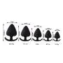 Caobodong0758 Enjoy at Any time 5PCS 5pcs/Set Silicone Anales Plugs Men and Women Share Pleasure Trainer Toys -Black caobodong0758
