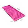 AK ART KITCHENWARE Sugarcraft Diamond Rivet Silicone Baking Mat for Wedding Fondant Cake Silicone Decorating Lace Mold Color Pink LFM-42