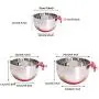 Mixing Bowls Stainless Steel Non Slip Silicone Base Metal Bowl with Handle for Kitchenware Baking Cooking Kitchen Serving (1, L)