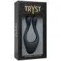 Doc Johnson TRYST - Multi Erogenous Zone Silicone Vibrator and C-Ring - Focused Stimulation For Both Partners - Synergistic Vibrations - Black