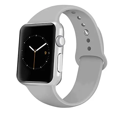iGK Sport Band Compatible with Apple Watch 38mm 40mm 42mm 44mm, Soft Silicone Sport Strap Replacement Bands for iWatch Apple Watch Series 5, Series 4, Series 3, Series 2, Series 1
