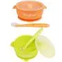 2 Pack Baby Bowls, Best Suction Bowls with Lid for Baby Toddler Self-Feeding, 100% Safe Leak-Proof Silicone Bowl, Dishwasher & Microwave Safe