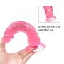 Whtao 7.87 inch Realistic Massager Toys Lifelike Silicone-D?ld? with Suction Cup for Women Whtao (Color : Pink)