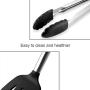 ANLIN 9 Pcs/Set Silicone Cookware Sets Stainless Steel Handle Kitchenware Nonstick Cookware Set Spoon Clip Spatula Brush Kitchen Tool