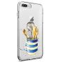 iPhone 7 Plus 8 Plus Case, Soft TPU Slim-Fit Flexible Ultra-Thin Clear Case, Full-Body Rugged Bumper Print Kitchenware Case for iPhone 7 Plus 8 Plus, Transparent