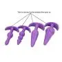 4Pcs/Set Silicone Beads Massager Plùgs Relax Backdoor Toys -Purple