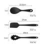 Festnight Kitchen Utensils Set 9Pcs All Over Silicone Non-Stick Barreled Cooking Utensils Set Silica Gel Utensil Kitchenware Set
