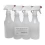 Plastic Spray Bottles Leak Proof Technology Empty 16 oz Value Pack of 4 Made in USA