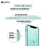 SURPHY Silicone Case Compatible with iPhone 11 Case 6.1 inch, Liquid Silicone Full Body Thickening Design Phone Case (with Microfiber Lining) for iPhone 11 6.1 2019, Mint Green